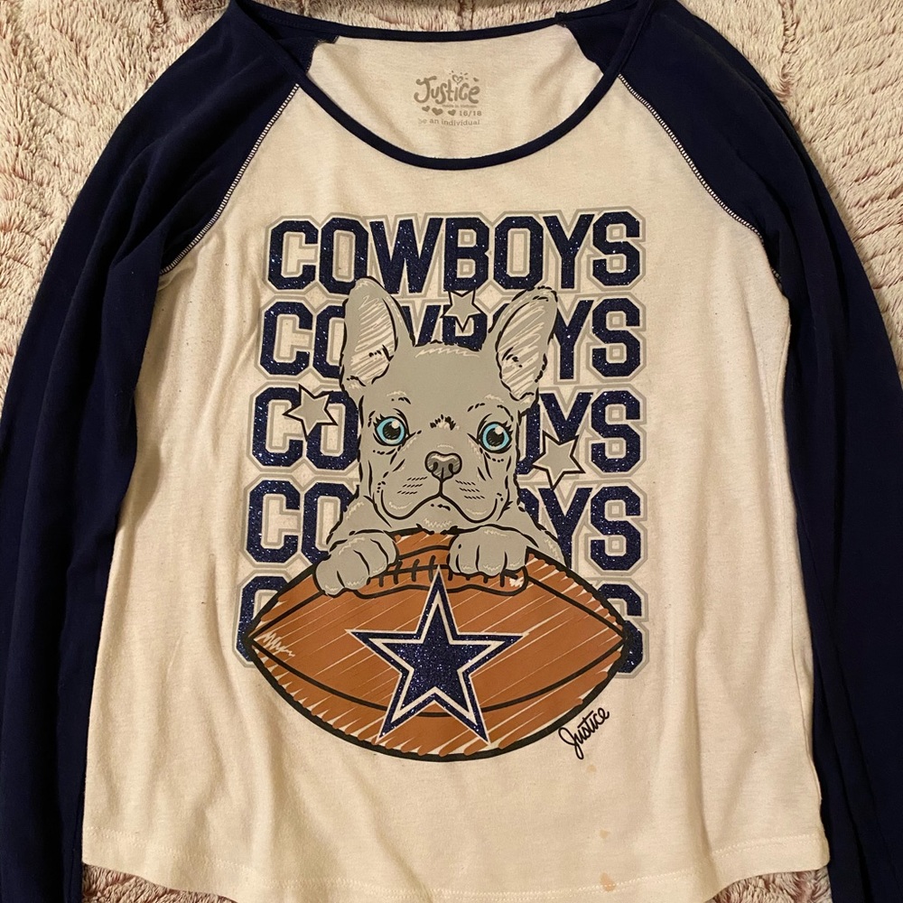Justice kids Dallas Cowboys shirt